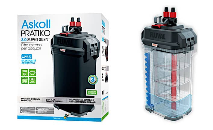 Askoll Pratiko 300 3.0 Super Silent Filtro Acquario